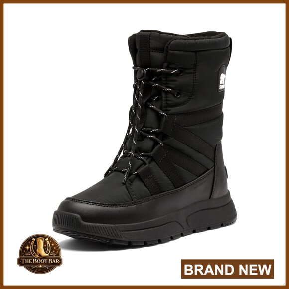 Waterproof Snow Boots with Nylon Upper and Rubber Sole